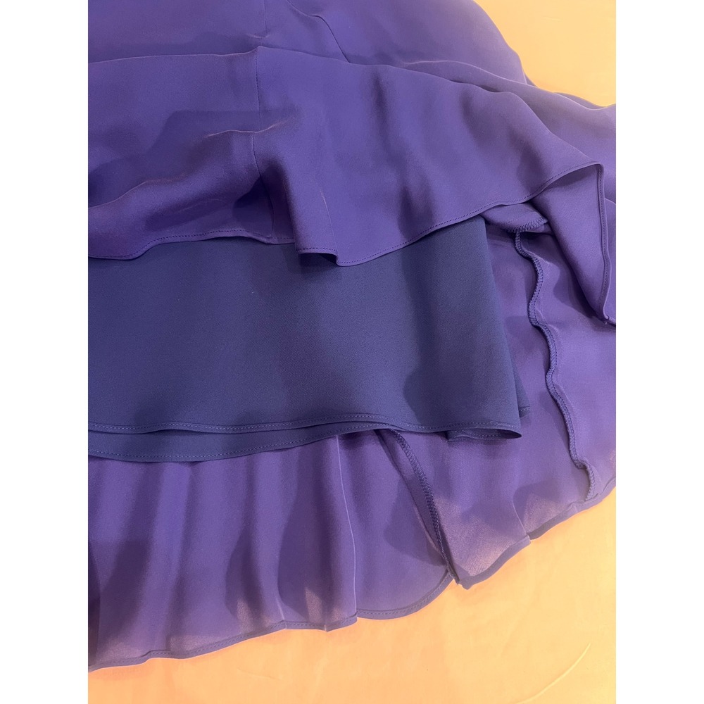 Laura Lauren, blue silk mermaid skirt size medium - Picture 7 of 9